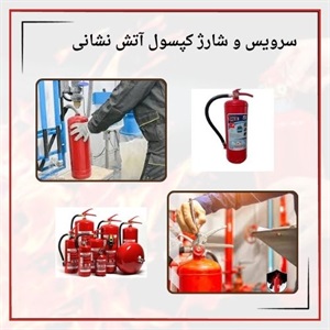 ارائه دهنده خدمات تخصصی سرویس و شارژ کپسول آتش نشانی فوری