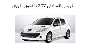 مزایای فروش اقساطی ۲۰۷